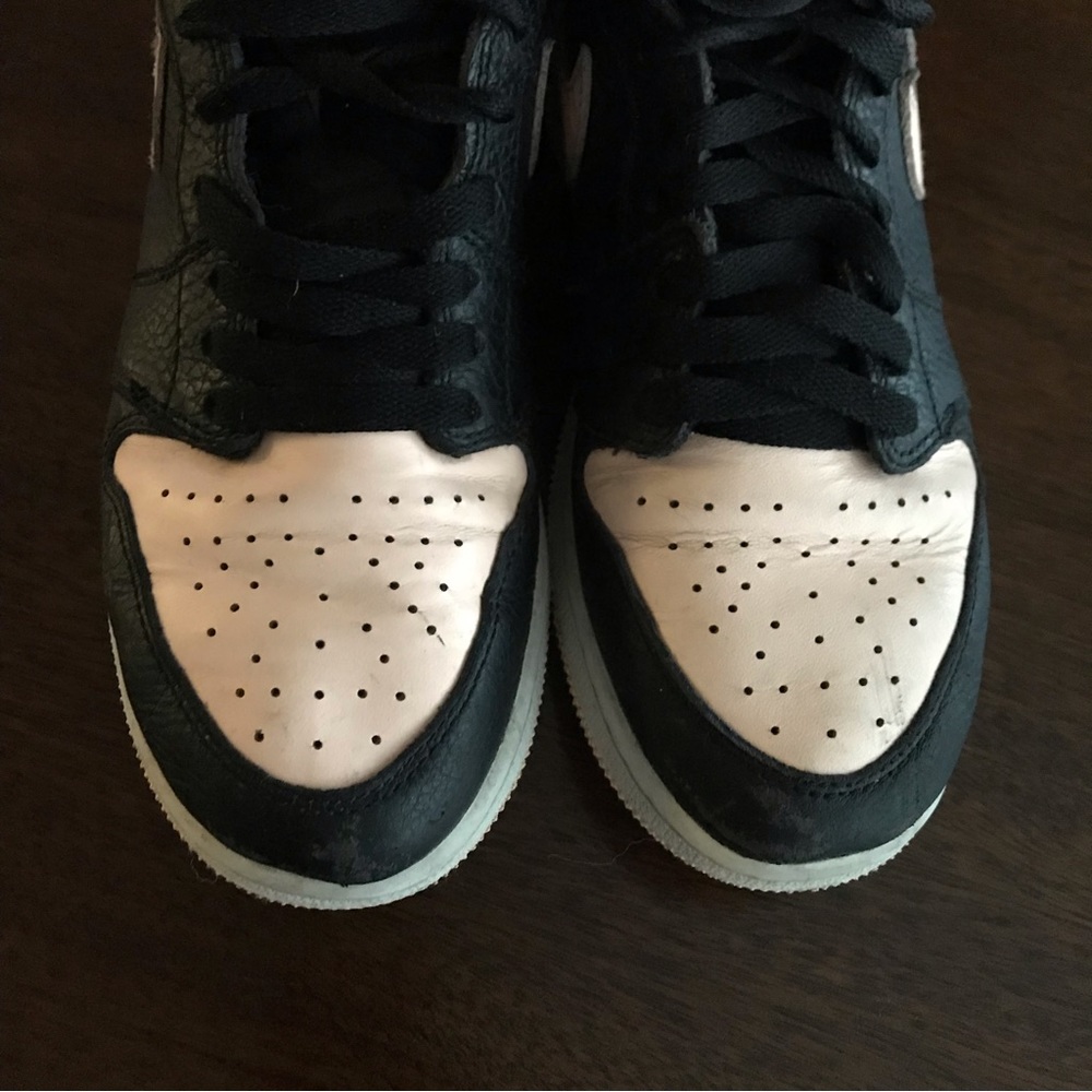 Nike Air Jordan Retro High “Crimson Tint” Black Peach Sneakers Size Y6.5 - Picture 9 of 14